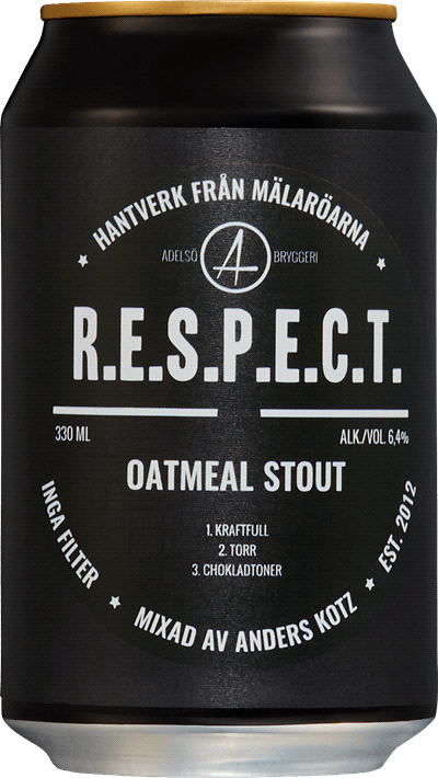 Adelsö Bryggeri R.E.S.P.E.C.T. Oatmeal Stout