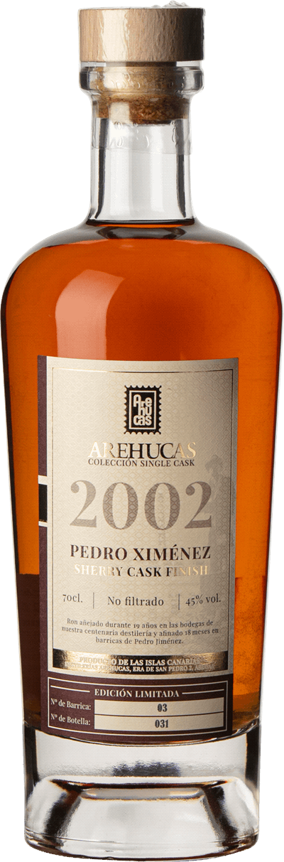 Arehucas Single cask 2002 Pedro Ximénez Sherry Cask