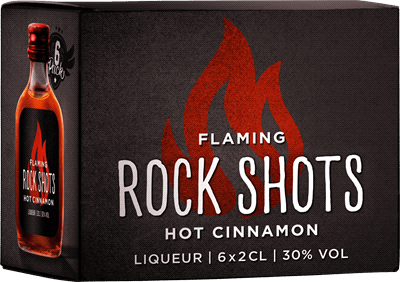 Flaming Rock Shots Hot Cinnamon