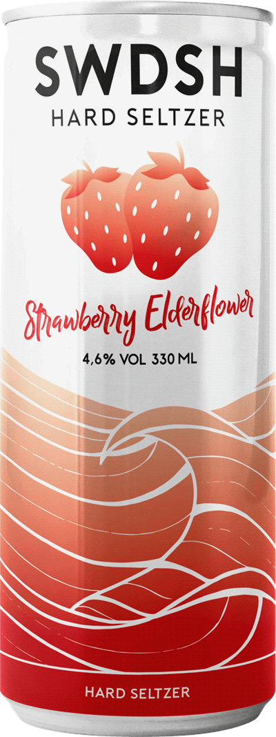 SWDSH Hard Seltzer Strawberry Elderflower