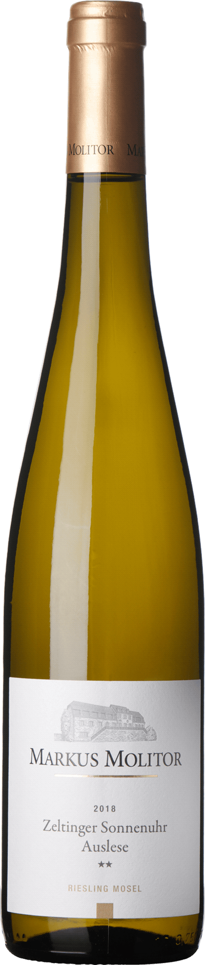 Zeltinger Sonnenuhr Auslese** golden capsule, 2018