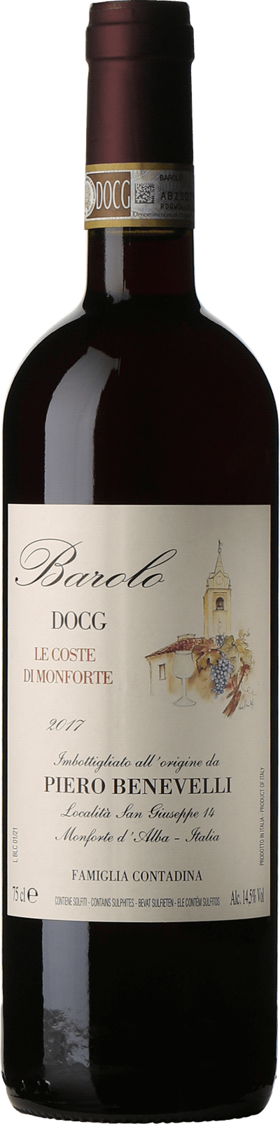 Barolo Le Coste di Monforte Benevelli Piero, 2017