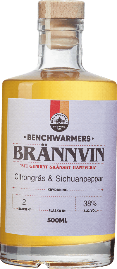 Benchwarmers Brännvin Citrongräs & Sichuanpeppar