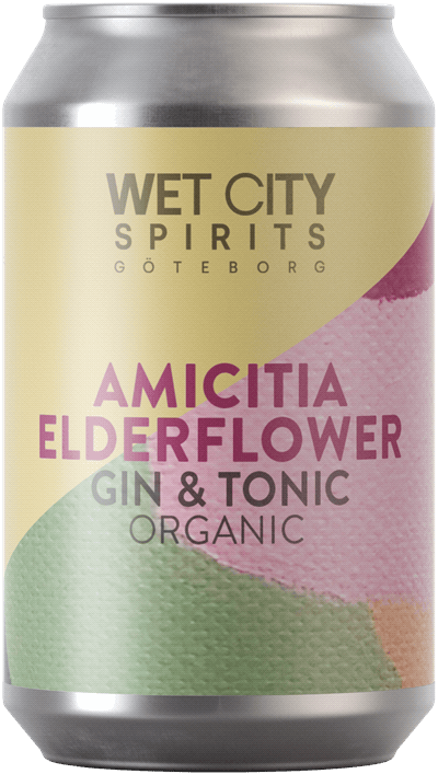 Wet City Spirits Amicitia Elderflower Organic Gin & Tonic