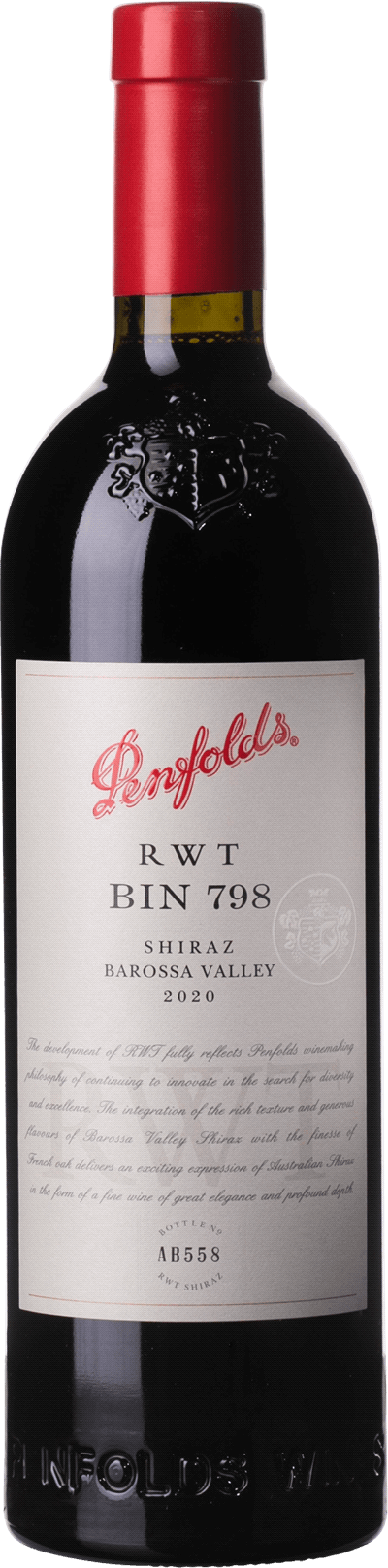 Penfolds RWT Bin 798 Shiraz RWT Bin 798 Shiraz, 2020