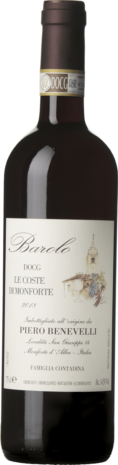 Benevelli Barolo Le Coste di Monforte, 2018