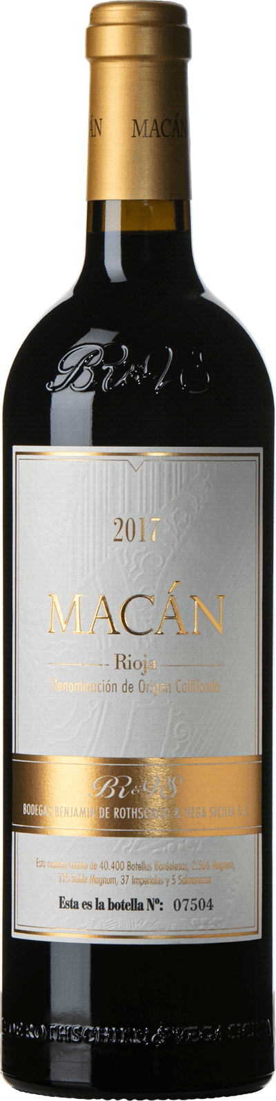 Macán Bodegas Benjamin de Rothschild Vega Sicilia, 2017