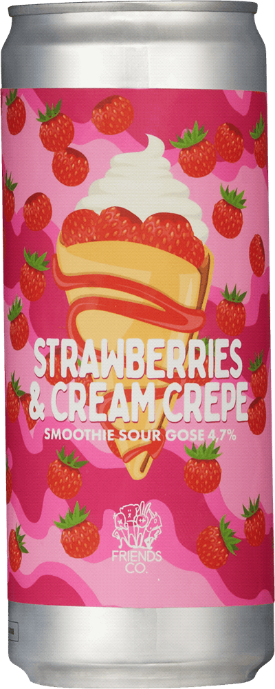 Friends Strawberries & Cream Crepe Smoothie Sour Gose