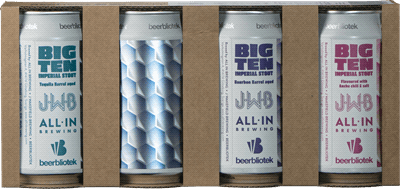 Beerbliotek x All In Brewing x J. Wakefield Big Ten Imperial Stout