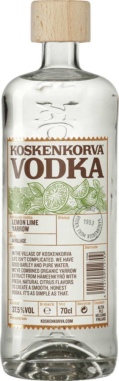 Koskenkorva Vodka Lemon Lime Yarrow