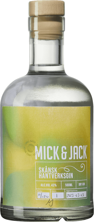Mick & Jack Dry Gin Skånskt Hantverksgin