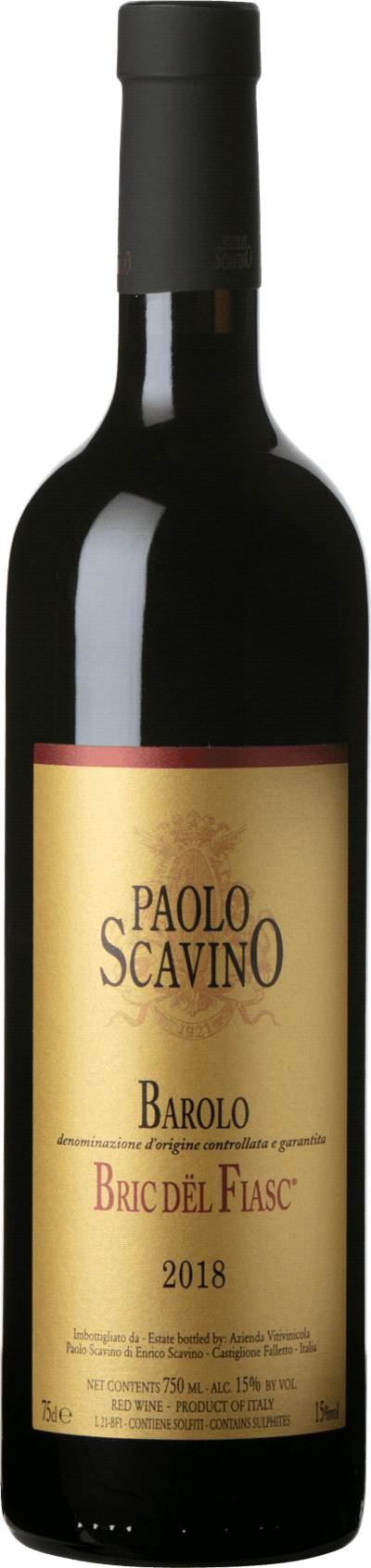 Paolo Scavino Barolo Bric dël Fiasc, 2018