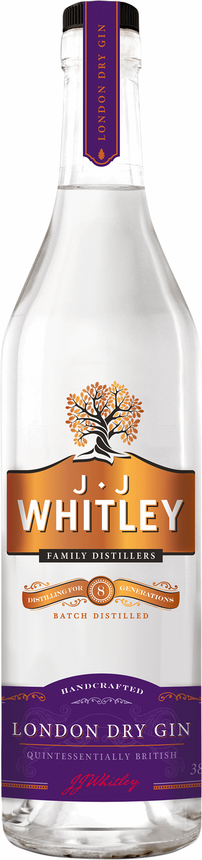 J J Whitley London dry gin