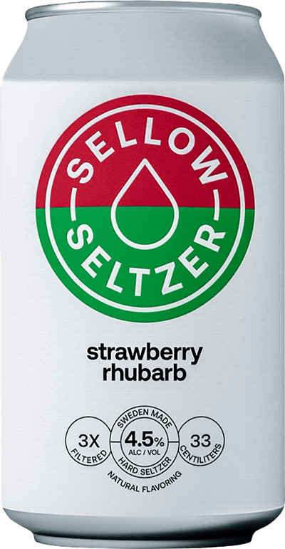 Sellow Hard Seltzer Strawberry & Rhubarb