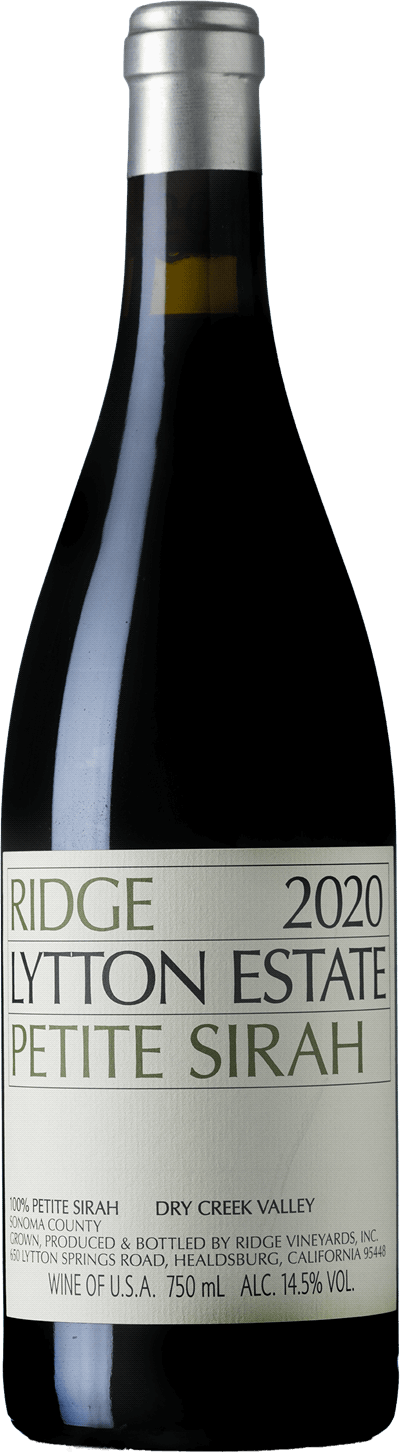 Ridge Lytton Estate Petite Sirah, 2020