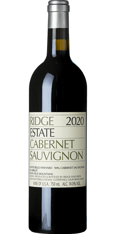 Ridge Estate Cabernet Sauvignon, 2020