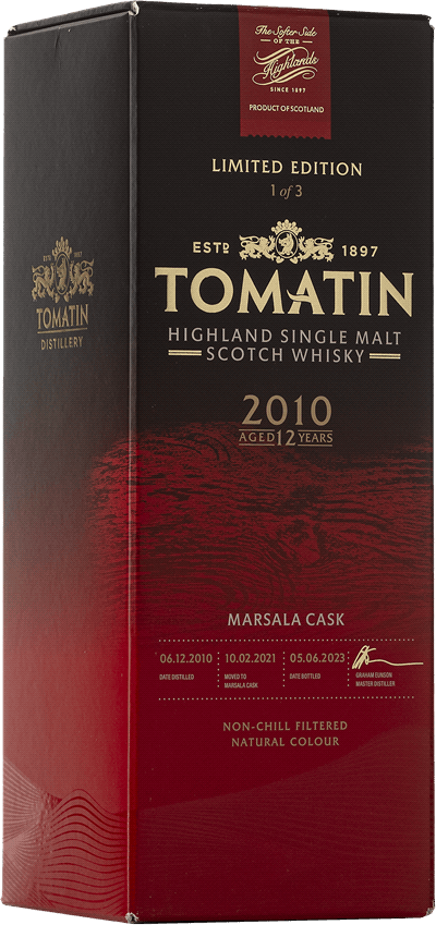 Tomatin Italian Collection Marsala Casks Limited Edition 12 Years, 2010