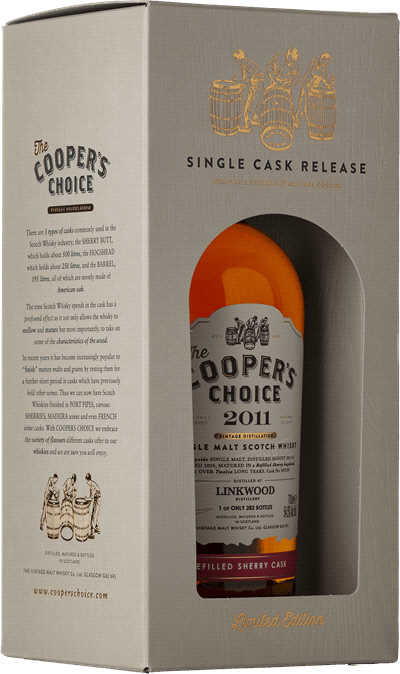 Cooper´s Choice Linkwood Sherry Cask Matured 12 Years, 2011