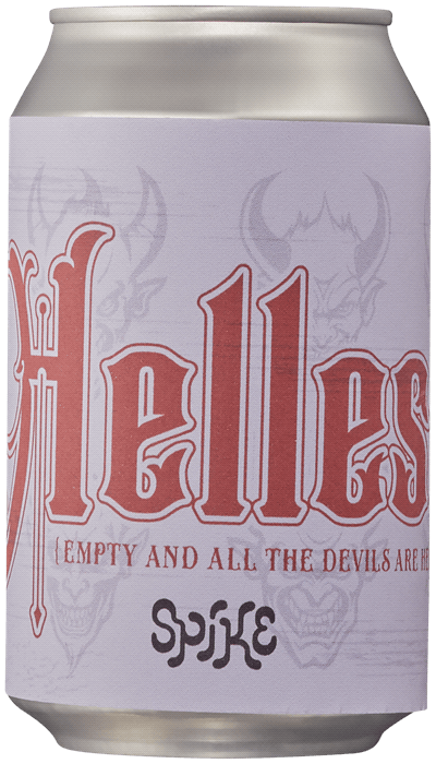 Spike Brewery Helles - is empty and all the devils are here