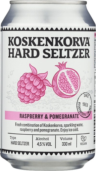 Koskenkorva Hard Seltzer Raspberry Pomegranate