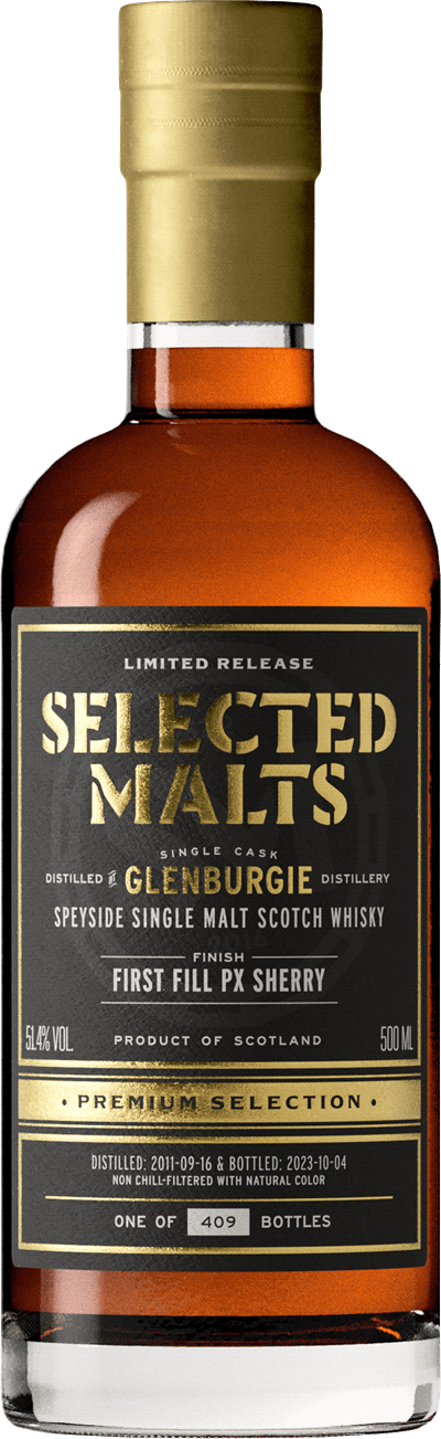 Selected Malts Glenburgie 12 Years PX Sherry finish