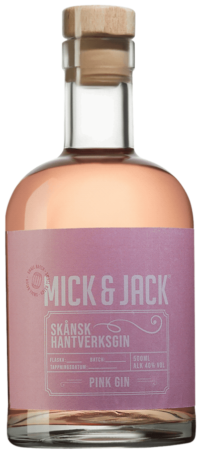 Mick & Jack Pink Gin Skånsk Hantverksgin