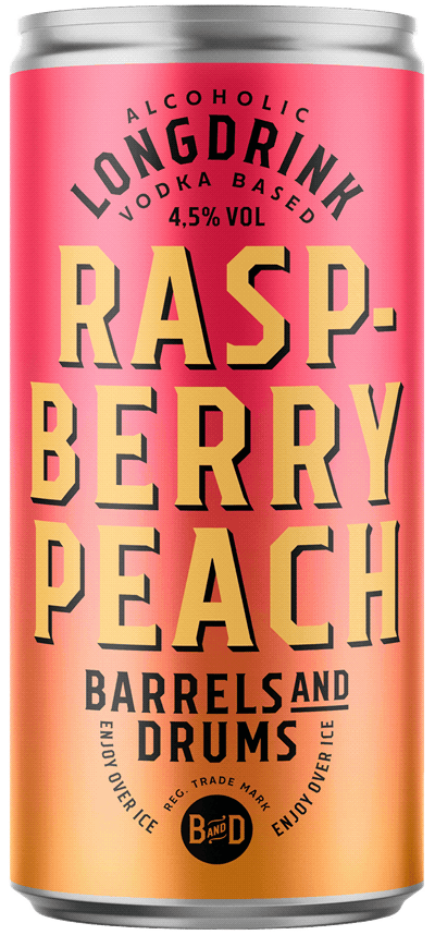Barrels & Drums Raspberry-Peach
