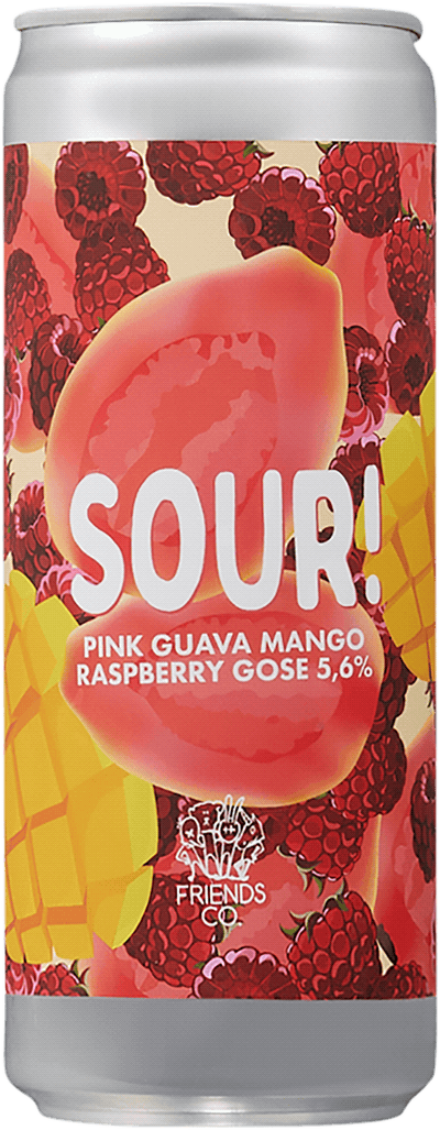 Friends & Co Sour! Pink Guava Mango Raspberry Gose