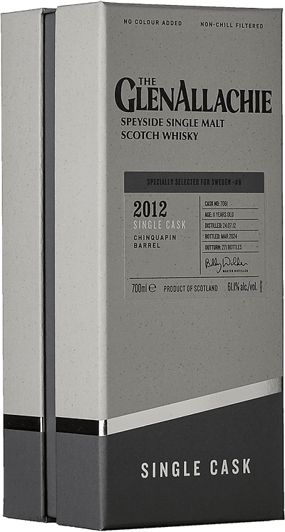 Glenallachie Chinquapin Single cask selected for Sweden #6, 2012