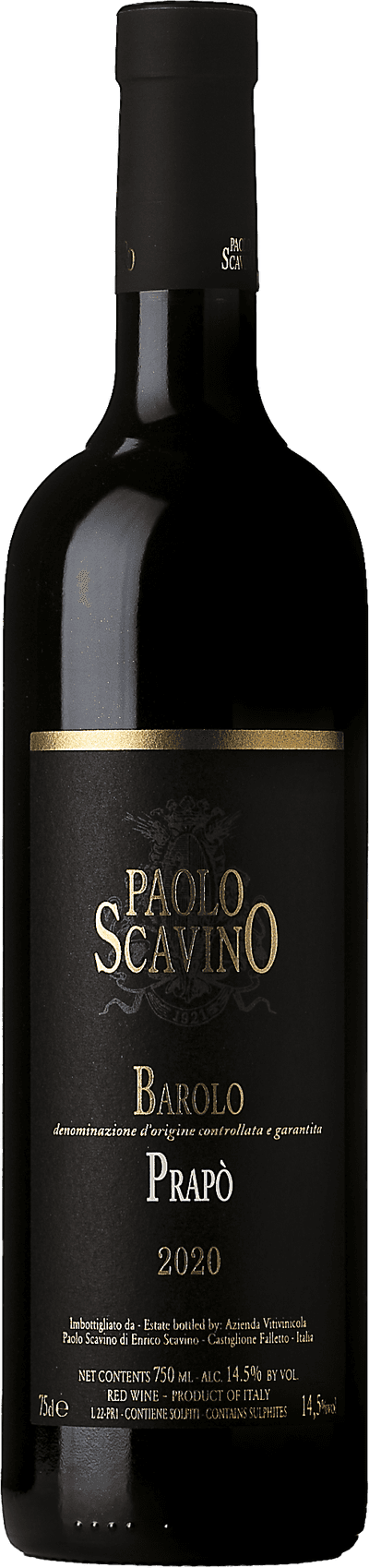 Barolo Prapò Paolo Scavino, 2020