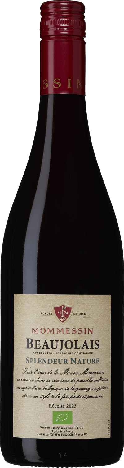 Beaujolais Splendeur Nature organic Mommessin