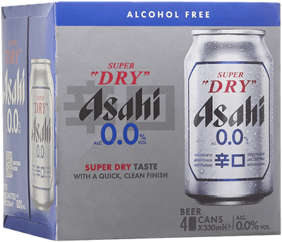 Asahi Super Dry 0.0% Alcohol Free 4-pack