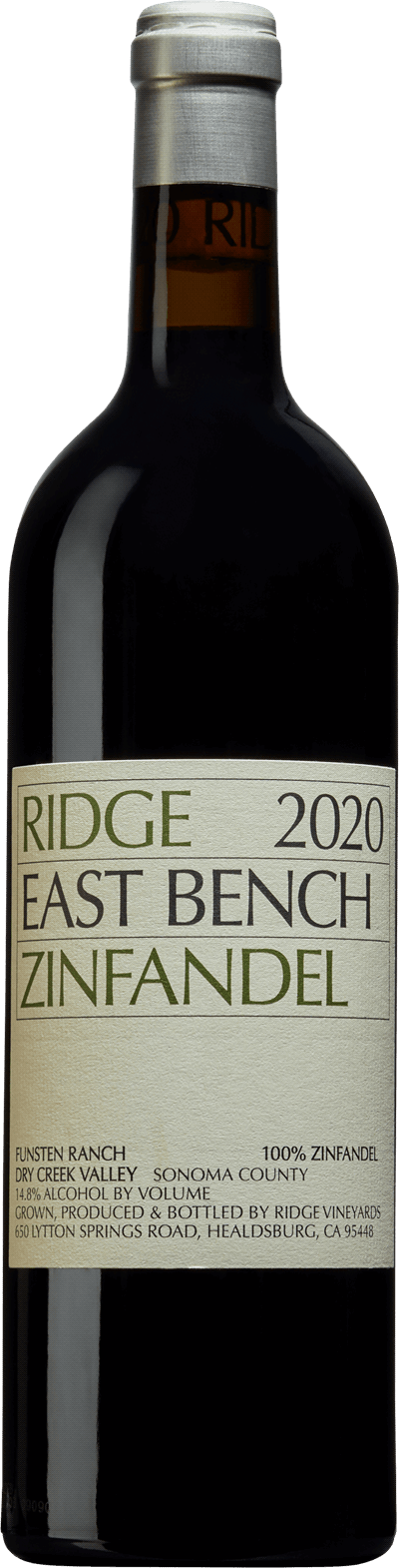 Ridge East Bench Zinfandel, 2020