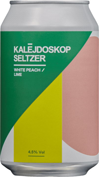Kalejdoskop Seltzer White Peach / Lime