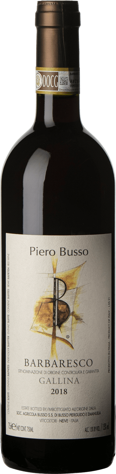 Barbaresco Gallina Piero Busso, 2018